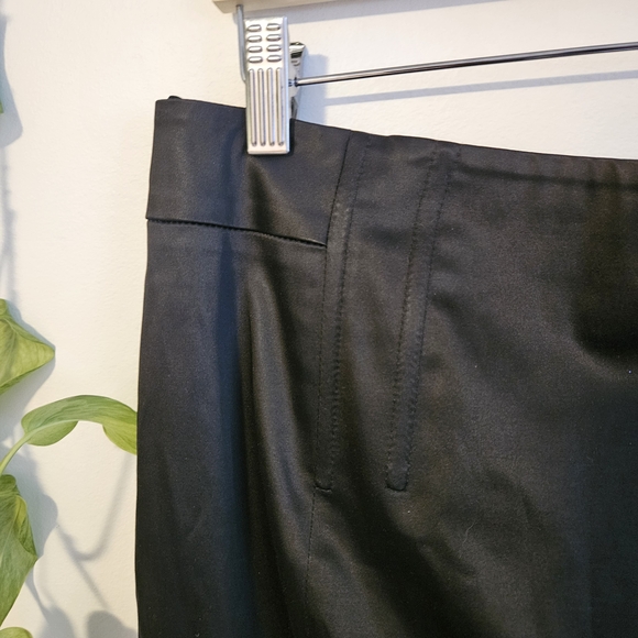 Lida Baday Black Satin Midi Skirt - Picture 4 of 7